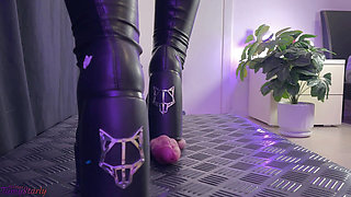 Night Walking Over Your Cock in My Dirty Naked Wolfe Boots - Cock Balls Crush Trample, Shoejob, CBT, Trampling, Bootjob