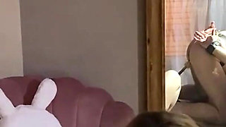 French Pegging - Femdom: Whipping, Fucking Machine, and Blowjob Under Control