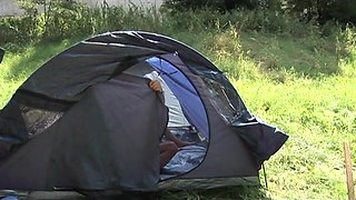 Camping of the bitches, anal fucking the blonde