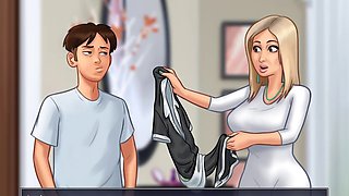 Busty mom gets in on the summer fun with some sizzling summertime saga action