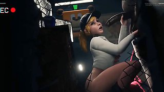 FNAF Security Breach Vanessa sucked and fucked in an office at the Freddy Fazbear Mega Pizzaplex