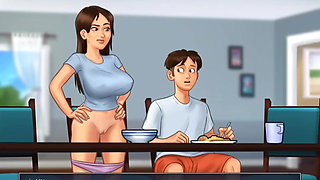 Stepsis Wants Stepbro's Huge Dick- Summertime Saga