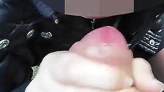 The Teacher Swallows Cock on a Public Street (dick Flash Extreme Public Action!) - Misscreamy