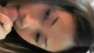 Asian Amateur Girl with Big Tits Gives Blowjob