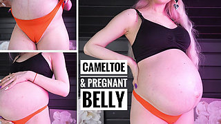 Cameltoe & 9 Monate Schwangerer Bauch