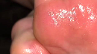 Asmr Foot Scrubbing and Oily Feet POV
