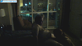 Vacation Sex Against a Window on the Las Vegas Strip Wih Hot Redhead MILF