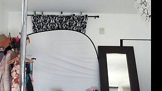Cute amateur brunette naughty in solo jerking show on camera