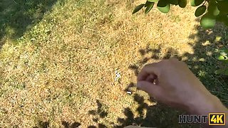 Hunt4k. tricked a hot teenage in a bathing suit into crazy sex in the park