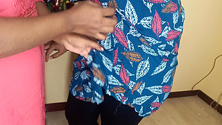 College girl lesbian with her stepsister