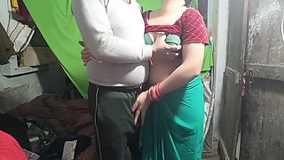 Indian Village Chachi Enjoying Anal Sex with His Stepbrother at the His Husband Is Not in the Home, Hindi Audio