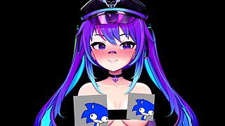 Hentai redhead gives blowjob and having sex