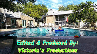 BBW Nurse Vicki Play Time in the Pool with Handsome Harry