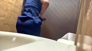 Camera in the public bathroom of the hospital RECORDING NURSES.mp4