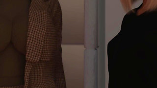 University Days by Greebo - Black Lady Giving Head on the Public Bathroom 17