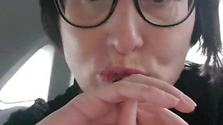 MILF Squirt Outdoor at Public Parking