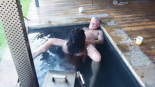 Morning Mist Magic-hotwife Gets Fucked in the Pool