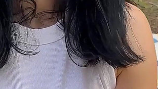 Smoking in Your Face and Bouncing Boobs Outdoor