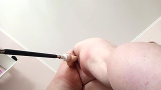Horny Neighbor Has Fun with a Sex Machine