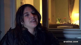 Hot German Brunette Roesi Masturbates Solo - Hardcore HD Pussy Play