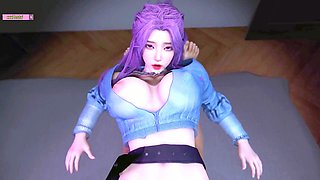 Asian MILF in a wild 3D animated sex scene