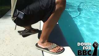 DOWN FOR BIG BLACK COCK - Aurora Jolie Black Ultra-cutie Enjoys Bum sex