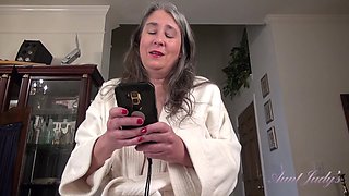 Your Step-Auntie Grace Catches You with Porn, Gives You The Real Thing Instead
