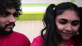 Romantic Love Of Real Life Indian Couple Foreplay Sex