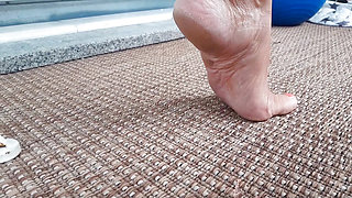 Amateur Blonde Mature Wife Enjoys Feet Worship