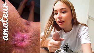 Kinky 18 years girl says: You guys, stop shine a flashlight into my anus!