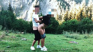 Big Ass Student Fucked In The Forest In Standing Doggystyle