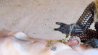 Empressbella Invades Urethra Slave in Chastity