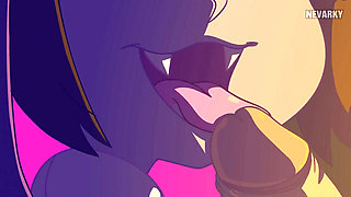 Devil girl and normal boy sex.