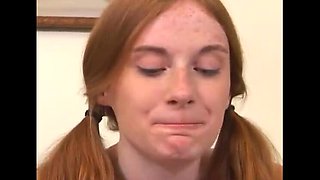 Hot Threesome with Allison Wyte & Brooke Hunter - Old Pig Loves Young Redheads