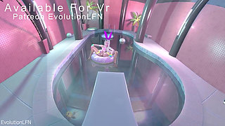 Futa Girl Sucks Her Own Penis on Swimming Ring