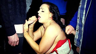 Smoking fetish with brunette in sexy lingerie