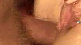 Double Penetration with Cumshot in Mouth and Ass of a Vintage Mil Slut