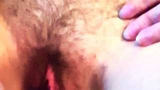 First time Clear Dildo masturbation