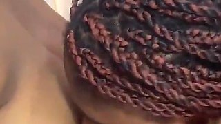 Thick African Lesbians with Big Black Ass Fuck with Vibrating Strapon and Anal Butt Plug in Their Ass Hole