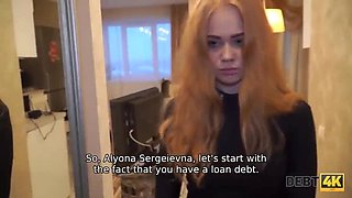 Hot Redhead Rose Wild Pays Debt with Doggystyle Sex - POV Amateur Teen