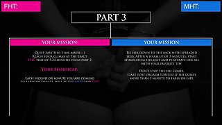 Masked Fantasy Game Part No.3 She Has to Orgasm in 5,24 Min. Whilesteadily Stimulated Clit and Ass