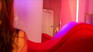 Blonde tight pussy babe solo toy fun in glamour masturbation