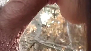 18 Old Year Brunette Gives a Blowjob and Swallows Cum in Park