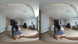 Thai fuck with deep creampie - Chubby Asian VR Porn