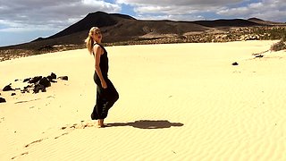 Blonde Teen Orgy in the beach
