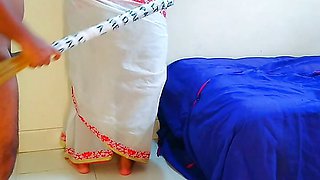Indonesian NRI cleaning Room & stuck under bed. Then Stranger Fucked Her Anal (MY Desi Stepmom sweeping room then i Fucked her)