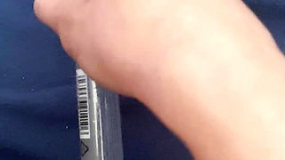 Glue stick fucking, view from up