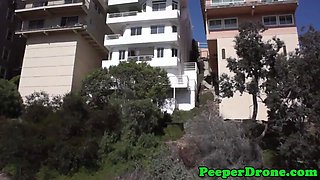 Voyeur uses a drone
