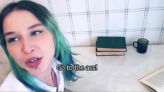 A college slut sleeps with her hot classmate fucker with a nice dick