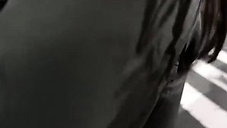 Amateur skater girl outdoor in public fucking for money
